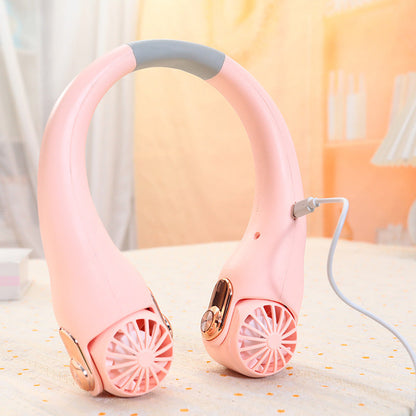 Dlosyvo® 🥳2026 HOT SALE🥳💞50K+ SOLD!🍃 Neck Air Conditioner Fan – Ultra‑quiet, 360° rotating, 3 speeds. Hands‑free cooling, long battery. Summer essential! 😎🌬️