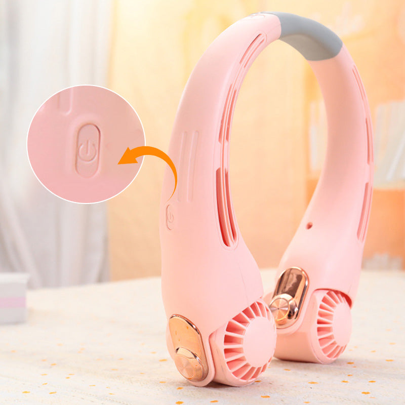 Dlosyvo® 🥳2026 HOT SALE🥳💞50K+ SOLD!🍃 Neck Air Conditioner Fan – Ultra‑quiet, 360° rotating, 3 speeds. Hands‑free cooling, long battery. Summer essential! 😎🌬️