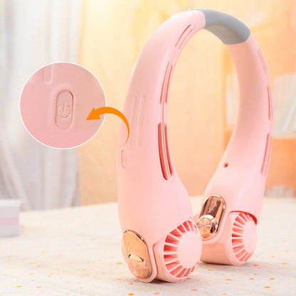 Dlosyvo® 🥳2026 HOT SALE🥳💞50K+ SOLD!🍃 Neck Air Conditioner Fan – Ultra‑quiet, 360° rotating, 3 speeds. Hands‑free cooling, long battery. Summer essential! 😎🌬️
