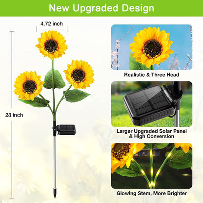 Dlosyvo®🌻Sunflower Solar Garden Stake Led Lights — Buy 2 Get 1 Free