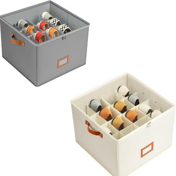 Dlosyvo® 🔥Oxford Fabric Foldable Design Shoe Organizer, Storage Box