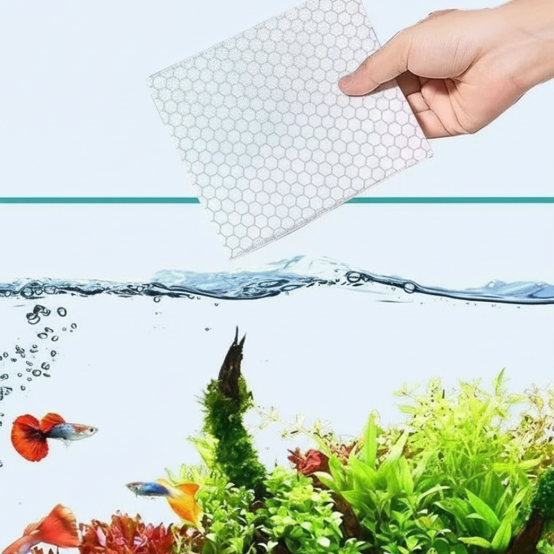 Dlosyvo® 🐠 BUY 1 GET 1 FREE! ✨ AQUARIUM CLARIFYING SHEETS - Crystal Clear Water in 24 Hours, Removes Odors and Impurities, Safe for All Fish and Plants 🌿🔮