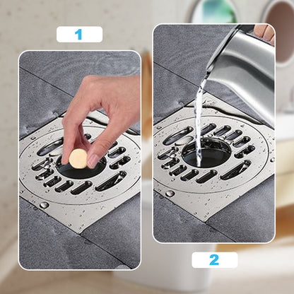 🥳Last Day Buy 1 Get 1 Free!!🫧💞Powerful Cleaning Effervescent Tablets for Pipe, Fast Dissolve Hair Grease Clogs, Deodorizing Antibacterial Pipe Cleaner for Sink Toilet Floor Drain