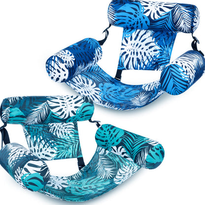 Dlosyvo®💎 -50% ON INFLATABLE POOL FLOATING CHAIR! 💎 Tropical Leaf Design, Ultra-Lightweight & Puncture-Resistant PVC ✨
