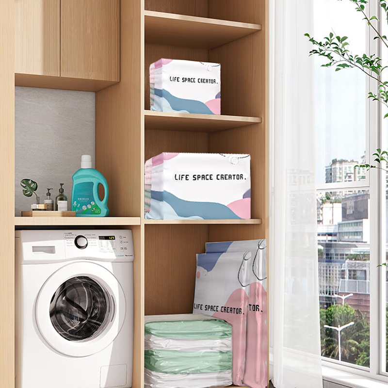 Dlosyvo®🧳💨 40% OFF! No‑Pump Vacuum Storage Bags – Press & seal, no pump needed. Saves 80% space, keeps clothes dry & dust‑free. Perfect for bulky bedding & off‑season gear. 🛏️🗄️