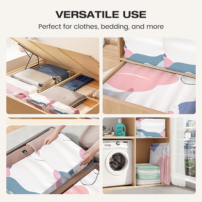 Dlosyvo®🧳💨 40% OFF! No‑Pump Vacuum Storage Bags – Press & seal, no pump needed. Saves 80% space, keeps clothes dry & dust‑free. Perfect for bulky bedding & off‑season gear. 🛏️🗄️