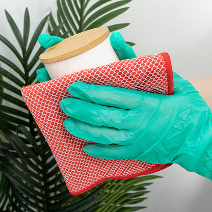 🧽✨Dual-Sided Microfiber & Mesh Cleaning Cloth💧—Instant removes Grease, Water Marks, Fingerprints & Dust | Dlosyvo®