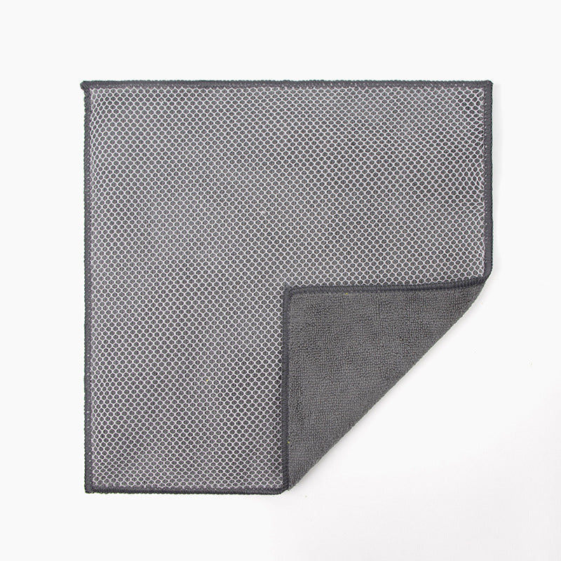 🧽✨Dual-Sided Microfiber & Mesh Cleaning Cloth💧—Instant removes Grease, Water Marks, Fingerprints & Dust | Dlosyvo®