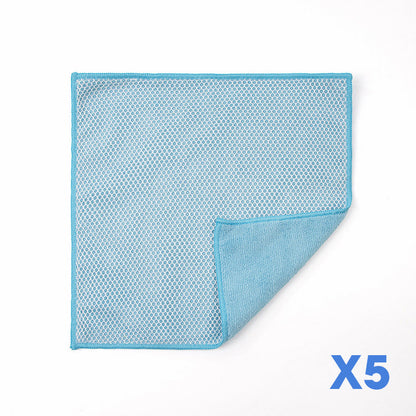 🧽✨Dual-Sided Microfiber & Mesh Cleaning Cloth💧—Instant removes Grease, Water Marks, Fingerprints & Dust | Dlosyvo®