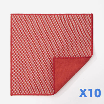 🧽✨Dual-Sided Microfiber & Mesh Cleaning Cloth💧—Instant removes Grease, Water Marks, Fingerprints & Dust | Dlosyvo®
