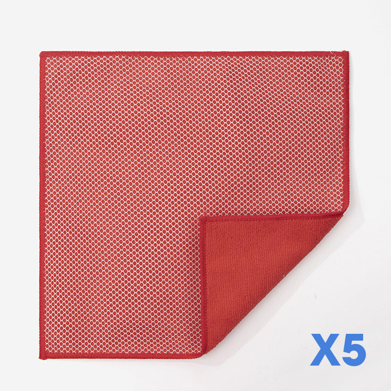 🧽✨Dual-Sided Microfiber & Mesh Cleaning Cloth💧—Instant removes Grease, Water Marks, Fingerprints & Dust | Dlosyvo®
