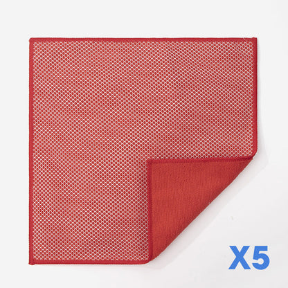 🧽✨Dual-Sided Microfiber & Mesh Cleaning Cloth💧—Instant removes Grease, Water Marks, Fingerprints & Dust | Dlosyvo®