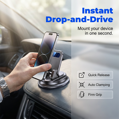 upsell Dlosyvo®  🚗 40% OFF NOW!📱 Rotating Dashboard Car Phone Holder – 360° Adjustable & Anti-Slip – Hands-Free Phone Mount 🛡️
