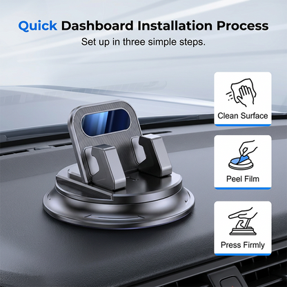 upsell Dlosyvo®  🚗 40% OFF NOW!📱 Rotating Dashboard Car Phone Holder – 360° Adjustable & Anti-Slip – Hands-Free Phone Mount 🛡️