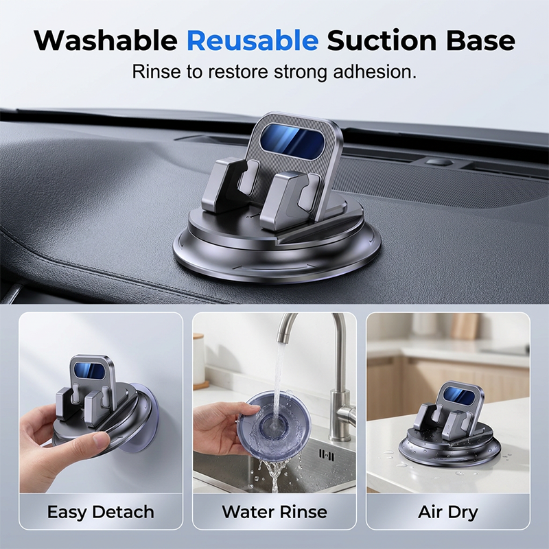 upsell Dlosyvo®  🚗 40% OFF NOW!📱 Rotating Dashboard Car Phone Holder – 360° Adjustable & Anti-Slip – Hands-Free Phone Mount 🛡️