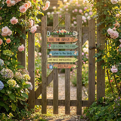 Dlosyvo®⏳Limited-time 43% off⏰Rustic Wooden Garden Hanging Sign Wall Decor Plaque🏡🪧