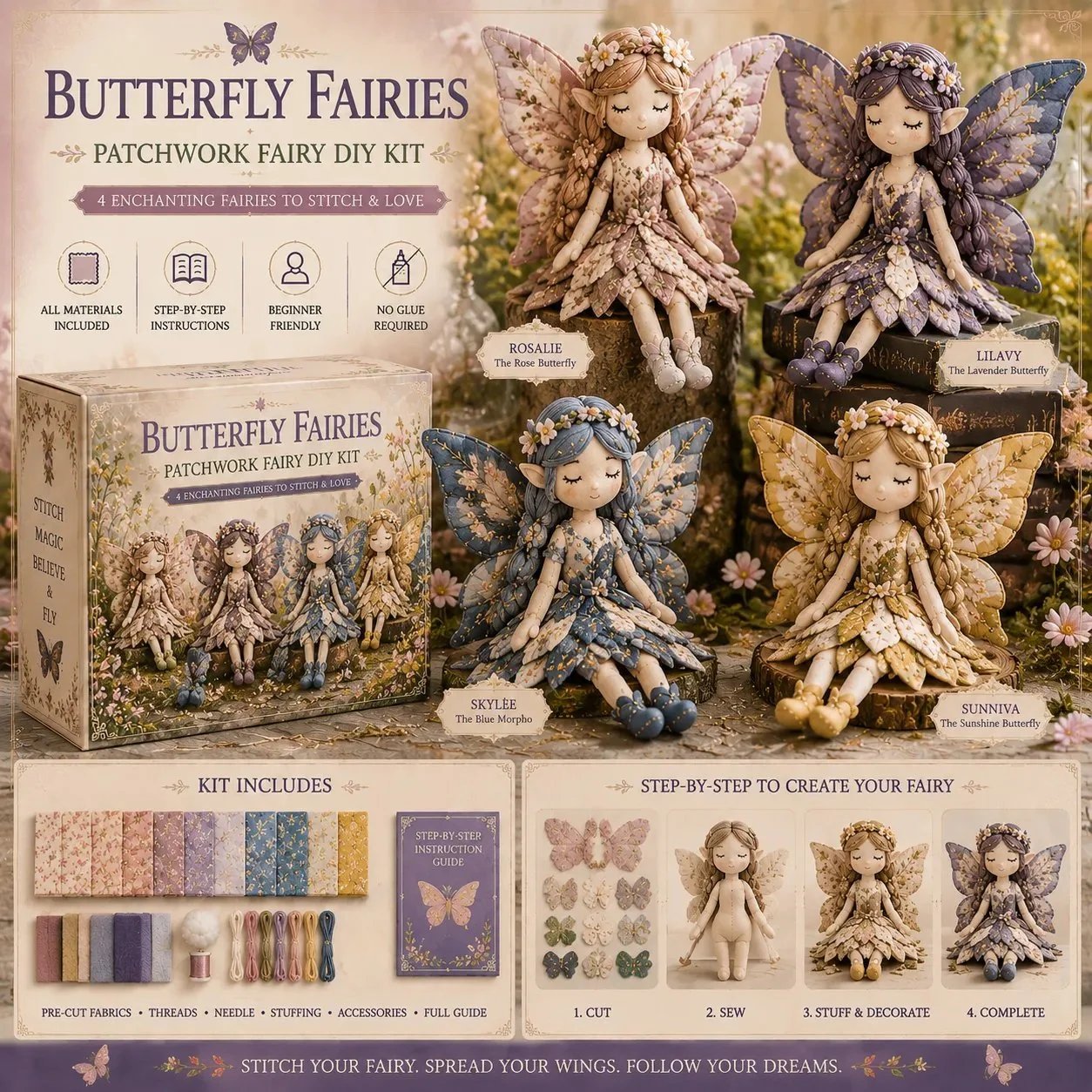 Dlosyvo®🔥LAST DAY 40% OFF🧵Fairy Patchwork DIY Collection