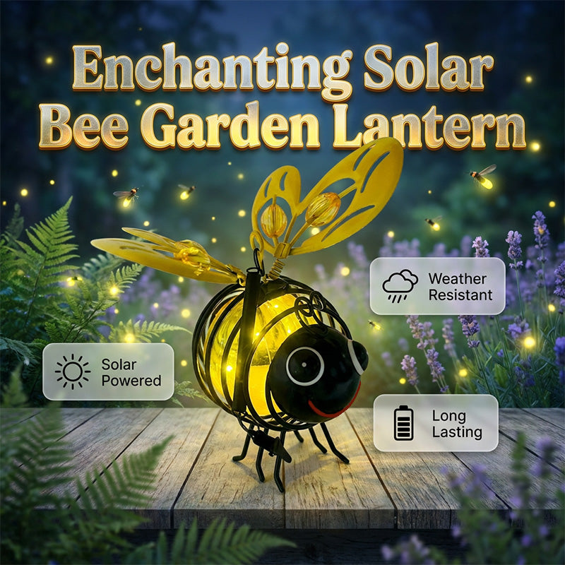 Dlosyvo® 🐝Outdoor Hanging Solar Bee Light - Perfect Gift For Plant Lovers Moms Or Literally Anyone Who Smiles❤️