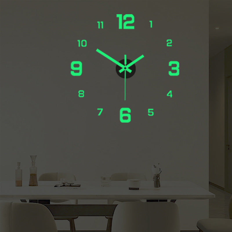 🕒Dlosyvo® Modern 3D Digital Wall Clock 🏠– Silent Acrylic Luminous Wall Decor, Night Glow Easy-Read Time Display, Stylish Home Decoration & Gift