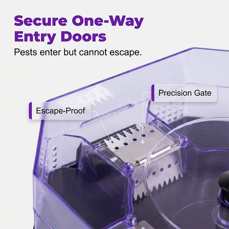 ⏳Time-Limited Special⏰ Reusable Roach Trap – Physical capture, no toxic sprays. One‑way doors, easy to check & clean. Safe for homes with kids & pets! 🏠✨