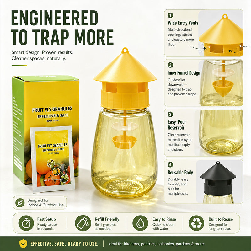 Indoor and Outdoor Hanging Fly Trap Dlosyvo®