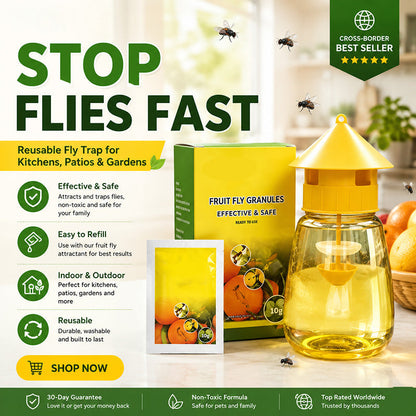 Indoor and Outdoor Hanging Fly Trap Dlosyvo®