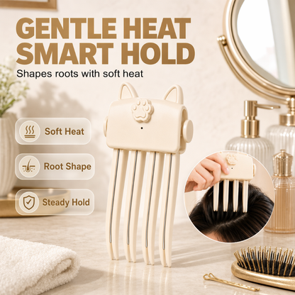 💇 Professional stylist approved💈 Dlosyvo® Wireless Heated Volumizing Root Clip