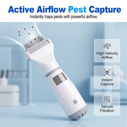 🥳2026 HOT SALE🥳💞50K+ SOLD!🐾⚡ 50% OFF! Electric Flea Comb for Pets – Vacuum suction + fine stainless teeth, chemical‑free flea removal. Gentle on coat, easy to clean – a must for pet parents! 🛡️✨Dlosyvo®