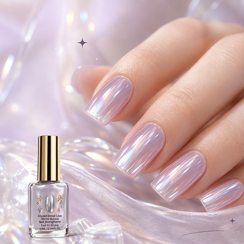 💅 40% OFF !! ⏰ Lilac Glossy Nail Strengthener – Strengthen Weak Nails & Restore Natural Shine — Dlosyvo®