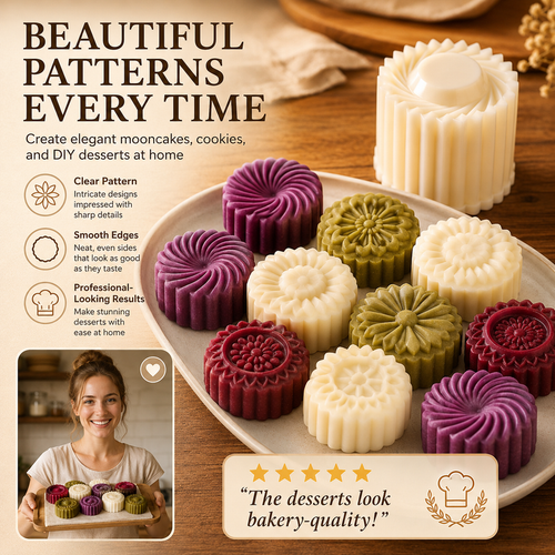 upsell🍪✨Grab Our Dual‑Ended Pastry Press Mold | Create Pro‑Level Cookies & Pastries With Zero Baking Skills, Kids‑Friendly for DIY Baking, Homemade Gift‑Making & Space‑Saving Stress‑Free Festive Snack Prep